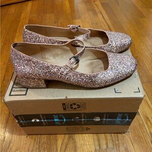 Madewell Glittery Pink Flats